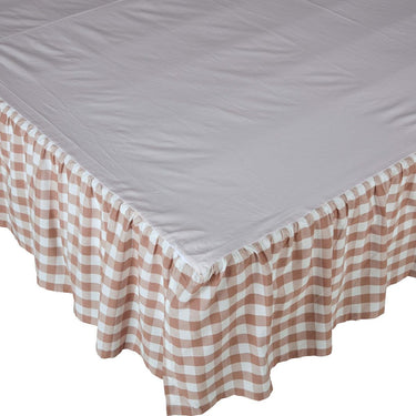 Annie Buffalo Portabella Check King Bed Skirt 78x80x16 VHC Brands - The Fox Decor